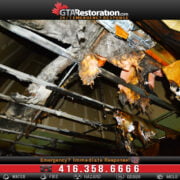 Fire Damage Restoration, Toronto House