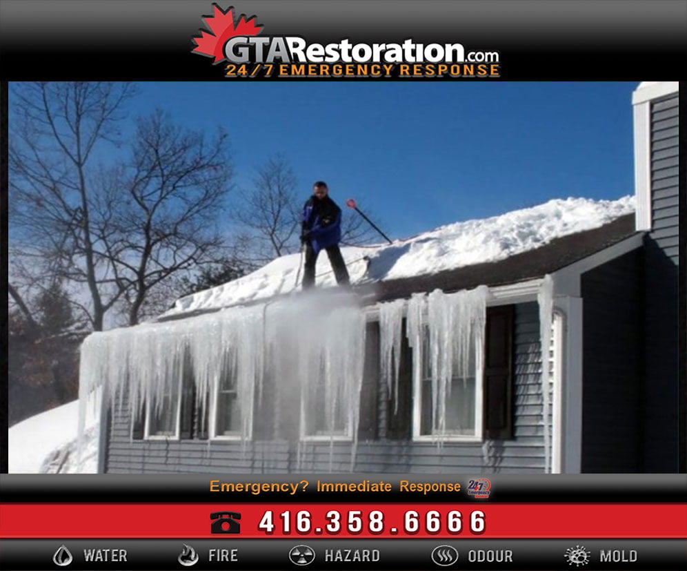 Water Damage & Mold from Melting Snow!